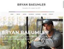 Tablet Screenshot of bryanbaeumler.com
